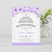 キンセアニェラ15thバースデーパーティー – シルバーパープル 招待状 (スタンド正面)