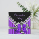 キンセアニェラ15thパープルシルバーグレーボーダイヤモンド 招待状 (スタンド正面)