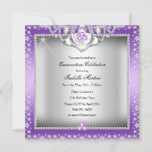 キンセアニェラ15thパープルシルバーダイヤモンドティアラ 招待状 (裏面)