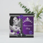 キンセアニェラ15thパープルバラブラックパール 招待状 (スタンド正面)