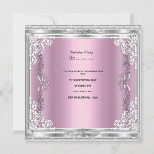 キンセアニェラ15thピンクシルバーダイヤモンドティアラ 招待状 (裏面)