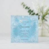 キンセアニェラ15thブルースノーフレークウィンター誕生日 招待状 (スタンド正面)