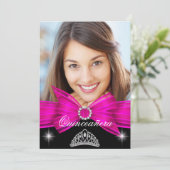 キンセアニェラ15thホットピンクブラックバースデーパーティー2 招待状 (スタンド正面)
