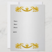 キンセアニェラ15thメキシコ金ゴールドティアラ 招待状 (裏面)