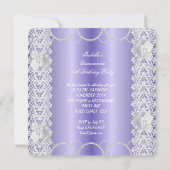 キンセアニェラ15thモーヴレースバタフライパールパーティー 招待状 (裏面)