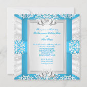 キンセアニェラ15th誕生日シンデレラブルーヒール 招待状 (裏面)