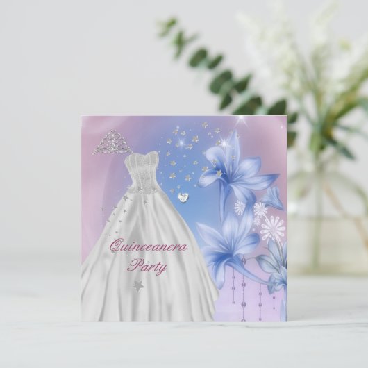 キンセアニェラ15th誕生日パーティー 招待状 (スタンド正面)