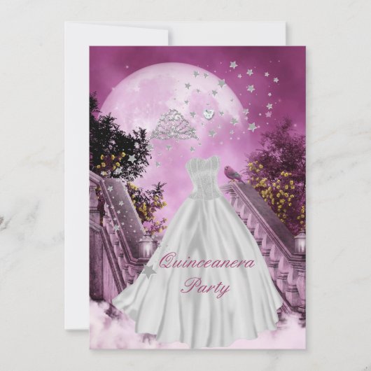 キンセアニェラ15th誕生日パーティー 招待状 (正面)