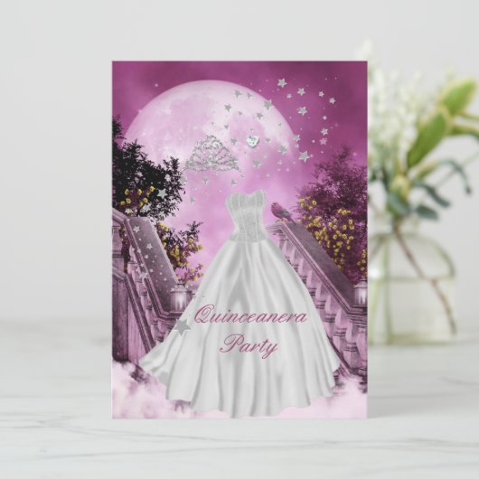 キンセアニェラ15th誕生日パーティー 招待状 (スタンド正面)