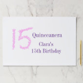 キンセアニェラ15th誕生日ピンクグリッターテンプレート ペーパーパッド (インサイチュ)