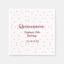 キンセアニェラ・アノス15th birthday add name pink dots