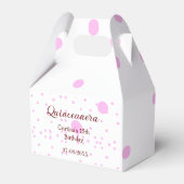 キンセアニェラ・アノス15th birthday add name pink dots フェイバーボックス (裏面サイド)