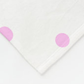 キンセアニェラ・アノス15th birthday add name pink dots フリースブランケット (角)