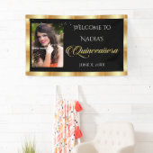 キンセアニェラ、カスタム金ゴールド光 横断幕 (インサイチュ)