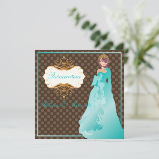 キンセアニェラ/クリンスアニョスのプリンセス/水玉模様 招待状 (スタンド正面)