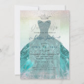 キンセアニェラ ティール オンブレ バタフライ プリンセスドレス 招待状 (裏面)
