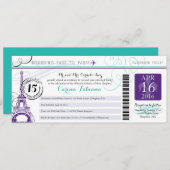 キンセアニェラ |パリ 招待状 (正面/裏面)