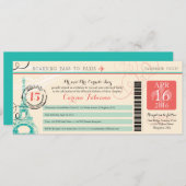 キンセアニェラ |パリ 招待状 (正面/裏面)