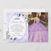 キンセアニェラ フラワーバタフライ ティアラ お礼状 招待状 (正面)