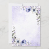 キンセアニェラ フラワーバタフライ ティアラ お礼状 招待状 (裏面)