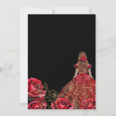 キンセアニェラ – ブラックレッドダイヤモンド 招待状 (裏面)