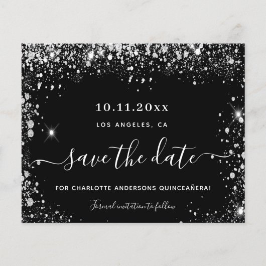 キンセアニェラ・ブラック・シルバー予算案は、発行日を除く チラシ (正面)