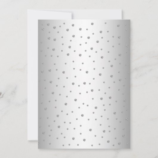 キンセアニェラ – ホワイトシルバーピンク 招待状 (裏面)