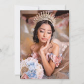 キンセアニェラ – レッドローズ金ゴールドティアラ招待状 招待状 (裏面)