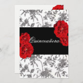 キンセアニェラ・レッド・ローズ招待状/Sweet sixteen 招待状 (正面/裏面)