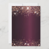 「キンセアニェラ ワインレッド ローズゴールド 御礼カード」 招待状 (裏面)