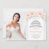 キンセアニェラ(写真付き) – シルバーピンクフローラ 招待状 (正面)