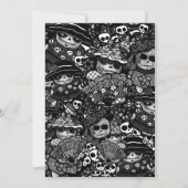 キンセアニェラ 死者の日 ゴスガール スイートスケル 招待状 (裏面)