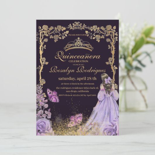 キンセアニェラ – 紫金ゴールド 招待状 (スタンド正面)