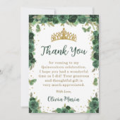 キンセアニェラ 花の蝶のティアラ 課題カード 招待状 (正面)