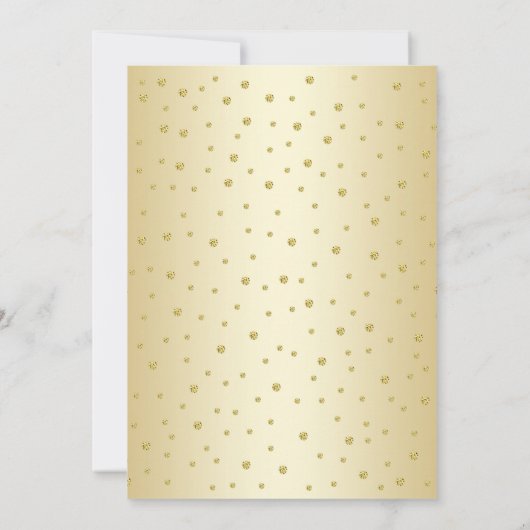 キンセアニェラ-金ゴールドブラック王室のブルー 招待状 (裏面)