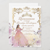 キンセアニェラ-金ゴールド美しいと最高のキンセアニェラ 招待状 (正面/裏面)