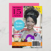 キンセアニェラ|雑誌の表紙|写真| 15日 招待状 (正面/裏面)