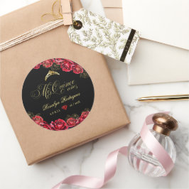 キンセアニェラ – 黒い赤いダイヤモンド ラウンドシール