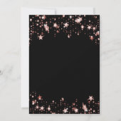 キンセアニェラ 黒薔薇 ゴールドの星 豪華 招待状 (裏面)