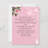 キンセアニェラ、Sweet sixteen、バルミツワー招待状 招待状 (裏面)