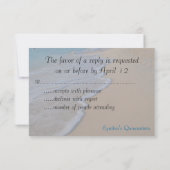 キンセアニェラRSVPのゲストの応答 出欠カード (裏面)