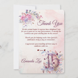 キンセアニエラのお礼の手紙 招待状