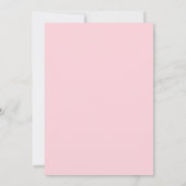 キンセアニエラ 誕生日 エレガントなバラ色の金色のドレス 招待状 (裏面)