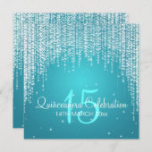 キンセアニラお祝いパーティーナイトダズルブルー 招待状 (正面/裏面)