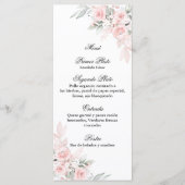 キンセアニラのピンクのローズブーケメニュー メニュー (正面)