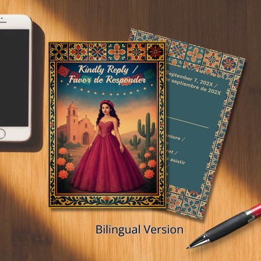 キンセアニラの返信 | タルジェタデレスペエスタ 出欠カード