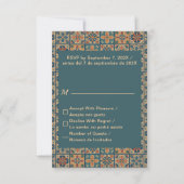 キンセアニラの返信 | タルジェタデレスペエスタ 出欠カード (裏面)