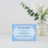 キンセアニラアイスブルーシルバーウィンタースノーフレーク エンクロージャーカード (スタンド正面)