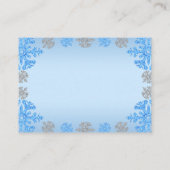 キンセアニラアイスブルーシルバーウィンタースノーフレーク エンクロージャーカード (裏面)