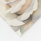 キンセアニラアイボリーホワイトフローラドレスプリンセス金ゴールド フリースブランケット (角)